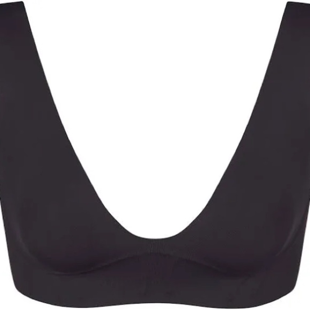 SKIMS Black Scoop Neck Bra